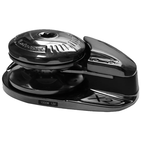 Lofrans X2 black windlass 12V 1000W DIN766 chain 8mm rope 14mm