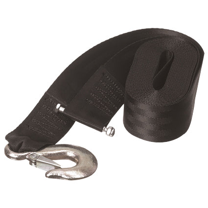 Rock 8m trailer strap with pin for winch 02.0532 Rock 545kg.