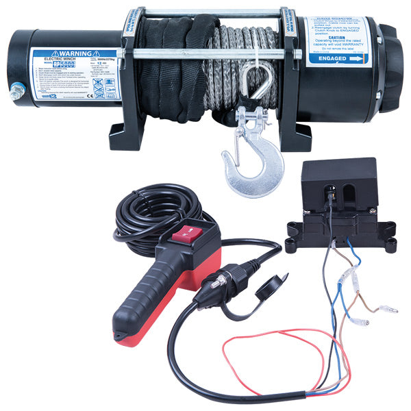 Rock RP5000 Electric Trailer Winch 12V 3.8HP (2.8kW) 2268 kg w/rope