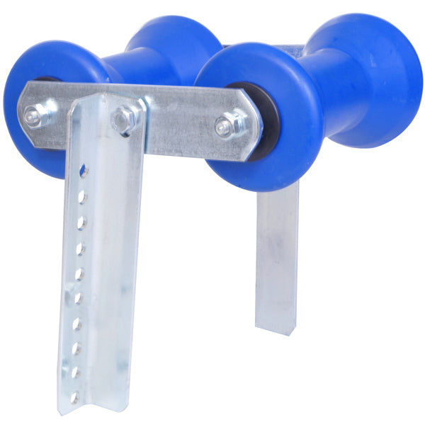 Double keel roller blue with fittings