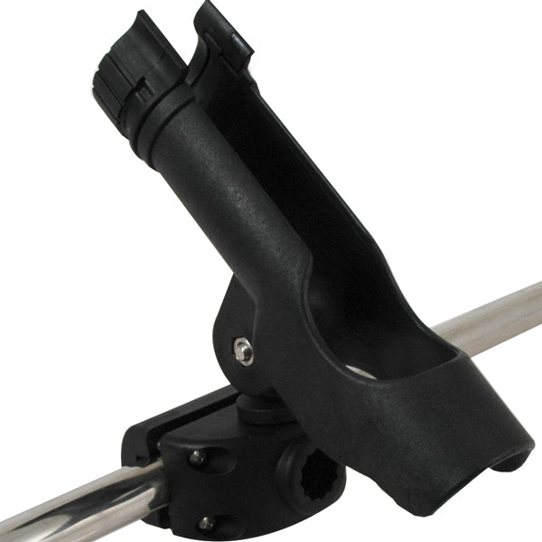 Fishing rod holder mounting on deck, bulkhead or railing Ø2
