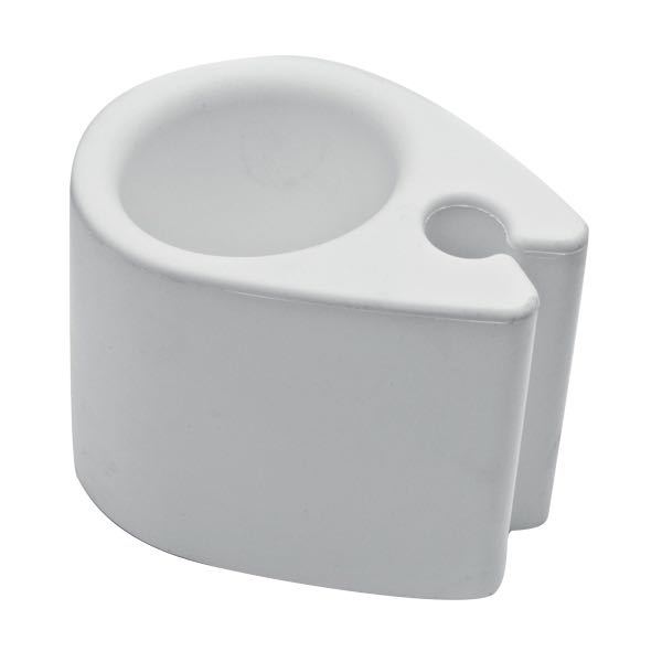 Ocean white holder for various items, clip-on mounted on Ø22-26mm