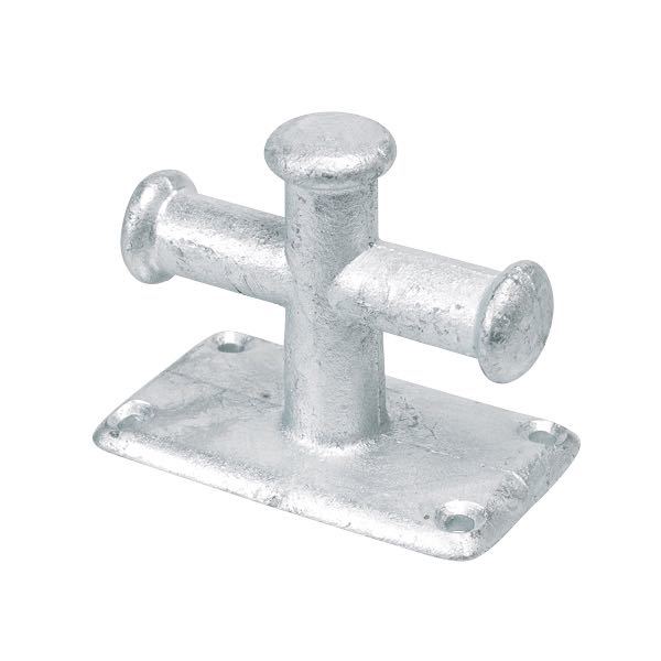Galvanized single mooring post 105 x 60mm