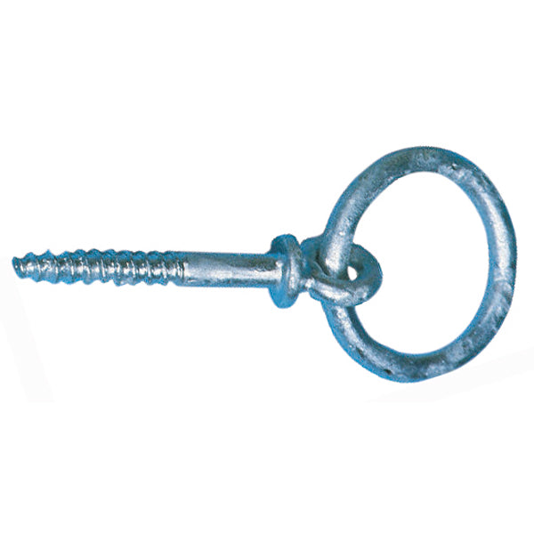 Mooring ring wood screw galv 6x50mm