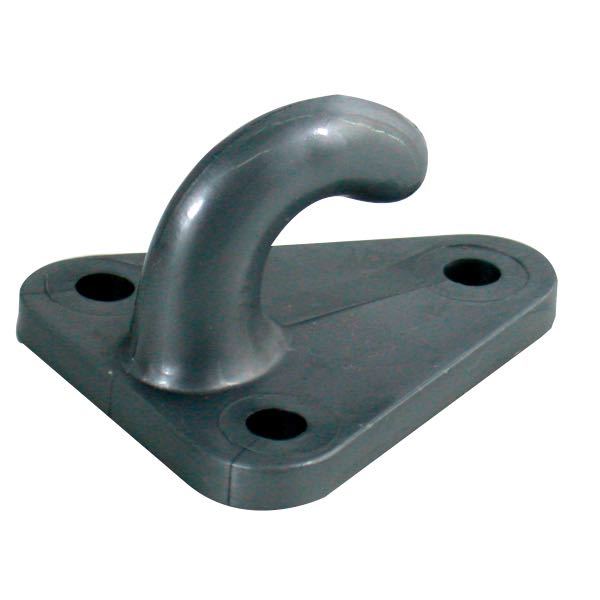 Hook for boat cover strap, PVC plate 40x45mm