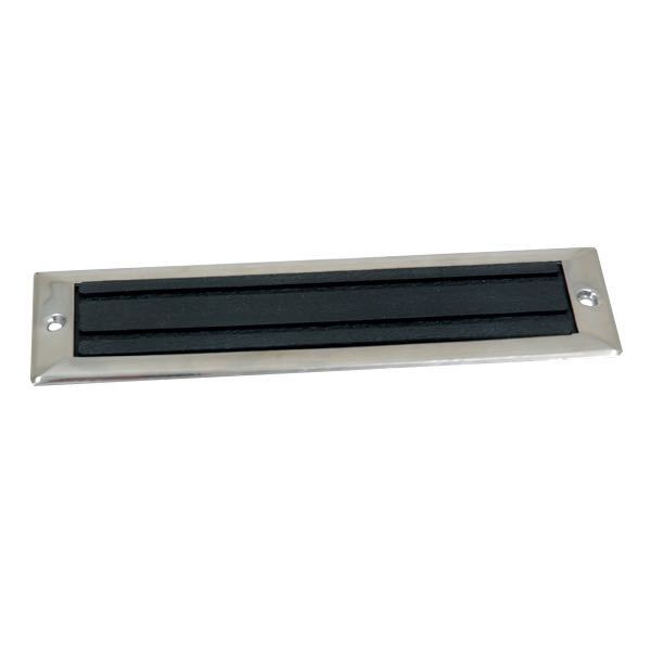 Step Plate SS with rubber 212.7 x 57.2 mm