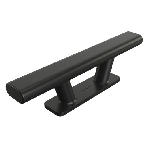 Bollard square base plate black anodized 265x70 m1