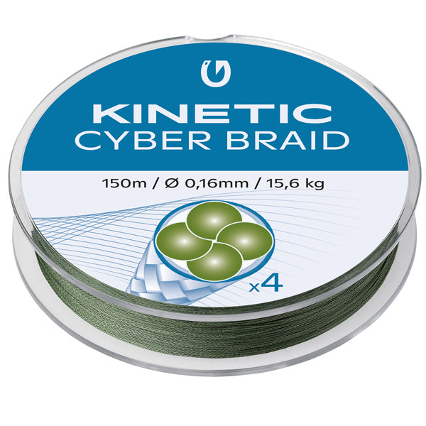 Kinetic Cyber Braid 4, 150m 0.14mm/14.8kg