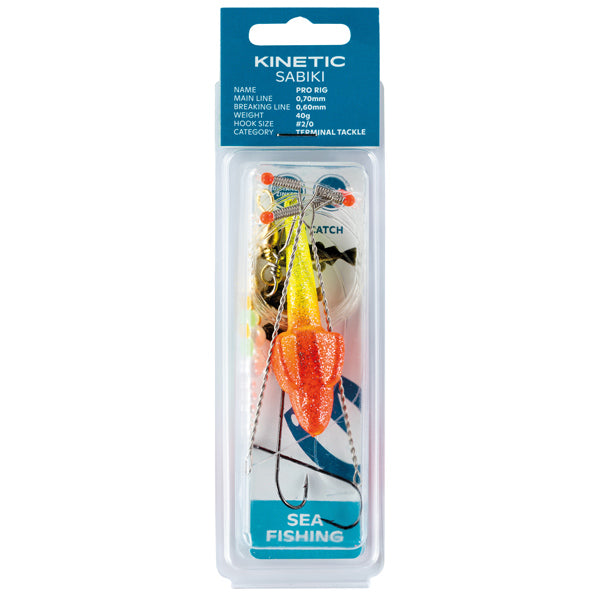 Kinetic Sabiki Pro flatfish 40g yellow/red