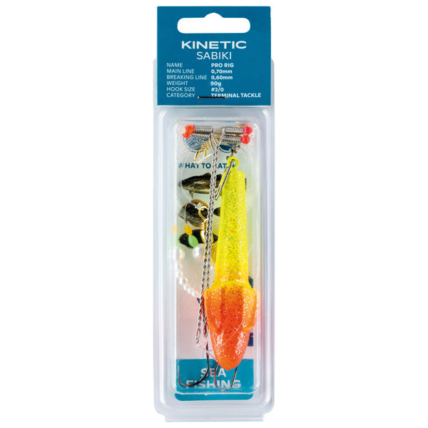 Kinetic Sabiki Pro Flatfish 90g Yellow/Red