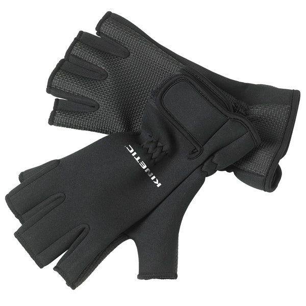 Kinetic neoprene gloves "Half Finger" XL black