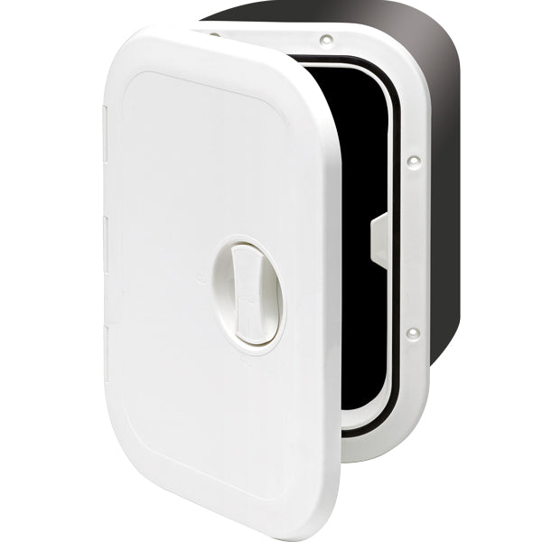 Recessed box white with door 37.5x28x17.5cm