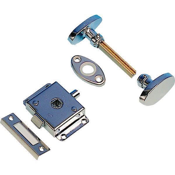 Toilet door lock 70 x 45mm inward opening