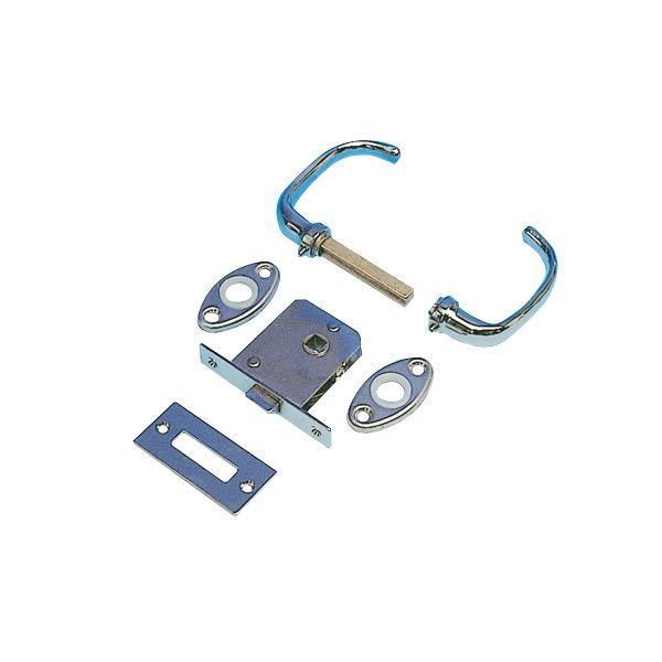 Door handle - flush without lock 55 x 43 x 11mm comp.