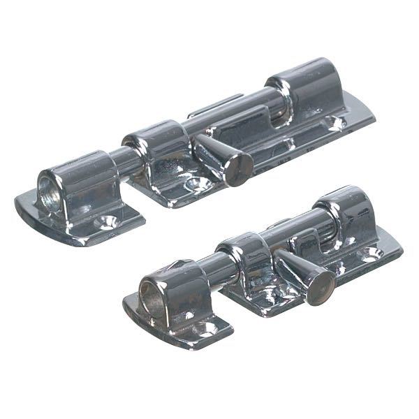 Sliding bolt, chrome-plated brass, 59x27mm