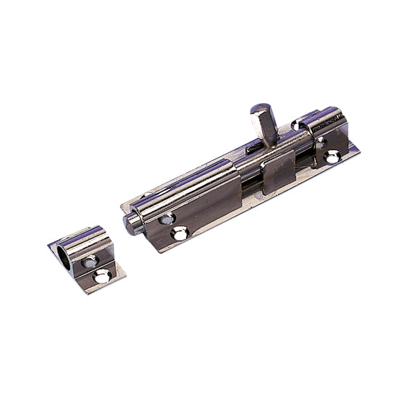 Barrel bolt, brass, 75+13 mm