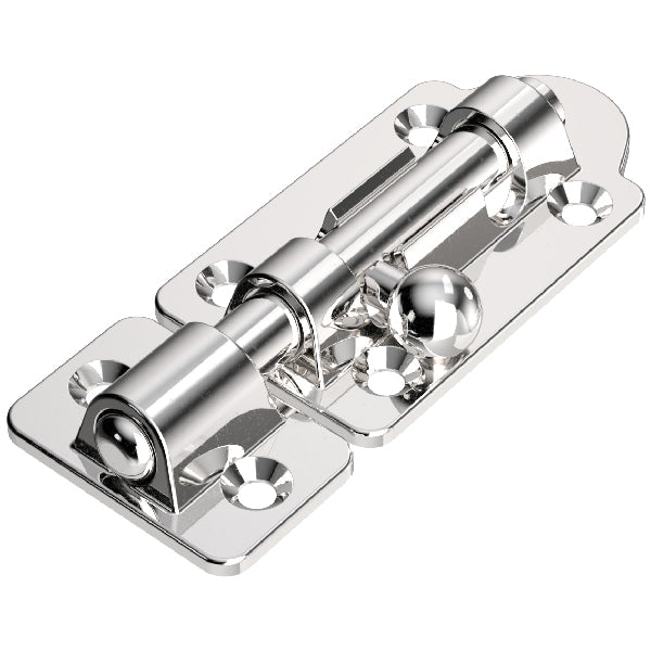 Barrel bolt, brass, 53+19x28 mm