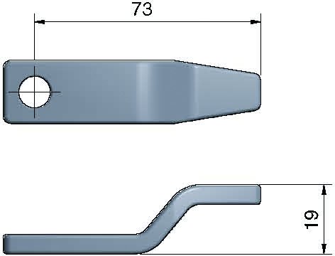 Rule 2.5" long, medium