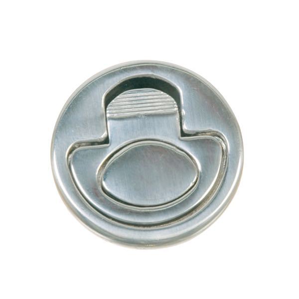 Spring-loaded ring nut Ø51mm depth 18mm stainless steel