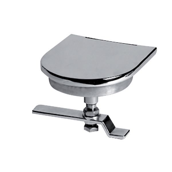 Deck plate with lid 110x115mm depth 115mm stainless steel