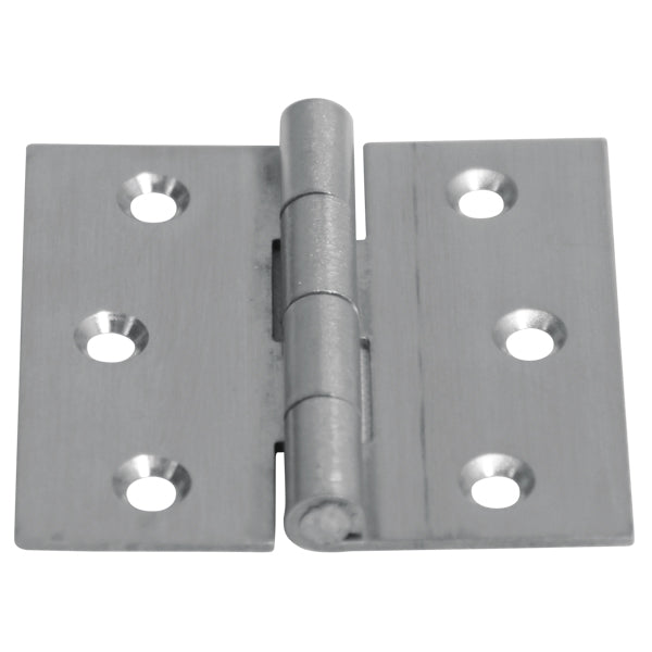 Stainless steel butt hinge, 50x50 mm