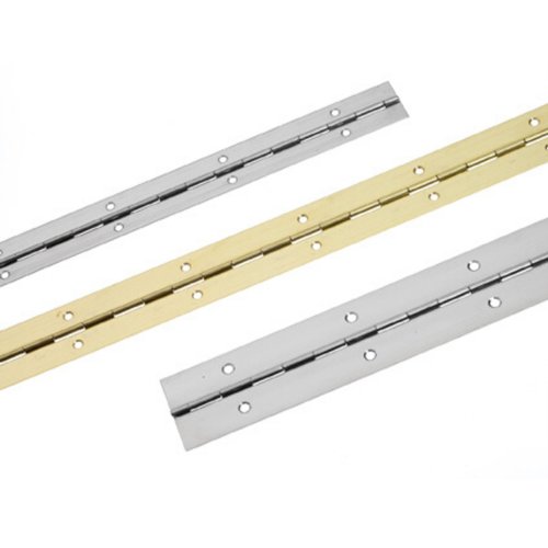 Piano hinge, polished brass, 1000x32 mm