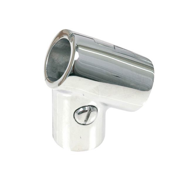 T-piece Ø25mm-60 degree hinged RF-steel