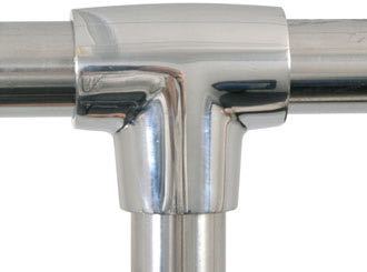 T-piece Ø22mm - 90 degree stainless steel