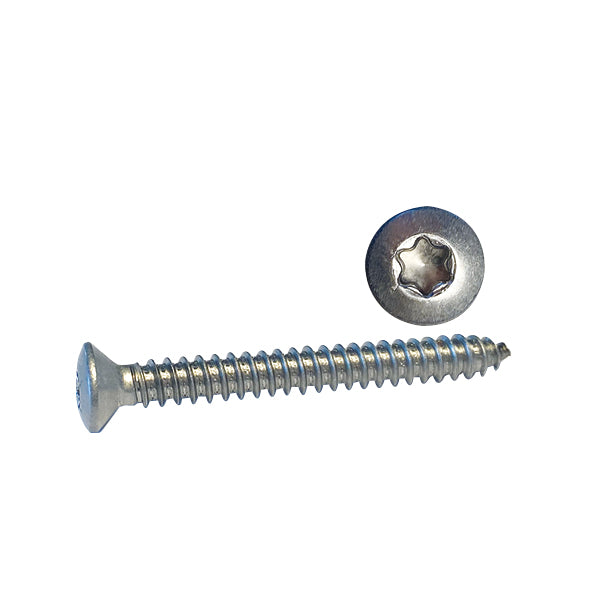 Skruv kullerförsänkt 3,5 x 13 A4 Torx 100st.