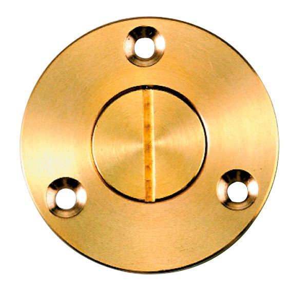 Brass fairlead, outer Ø: 55mm, inner Ø: 19mm, hole Ø: 23mm