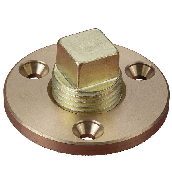 Through-hull fitting brass outer Ø55mm, inner Ø: 19mm