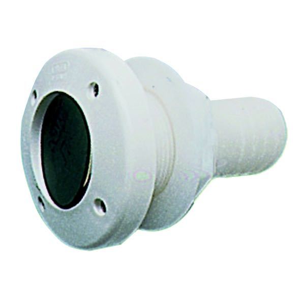 Thru-hull fitting PVC with flap 38mm