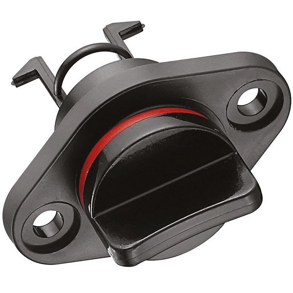 Black nylon drain plug
