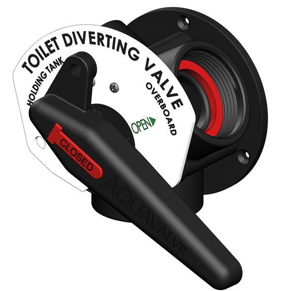 Trudesign Three Way Seacock 1 1/2" thru-hull black