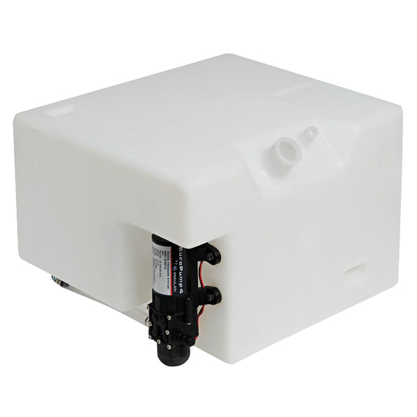 Water tank 32l white with 12v pressure pump 40x26x34cm