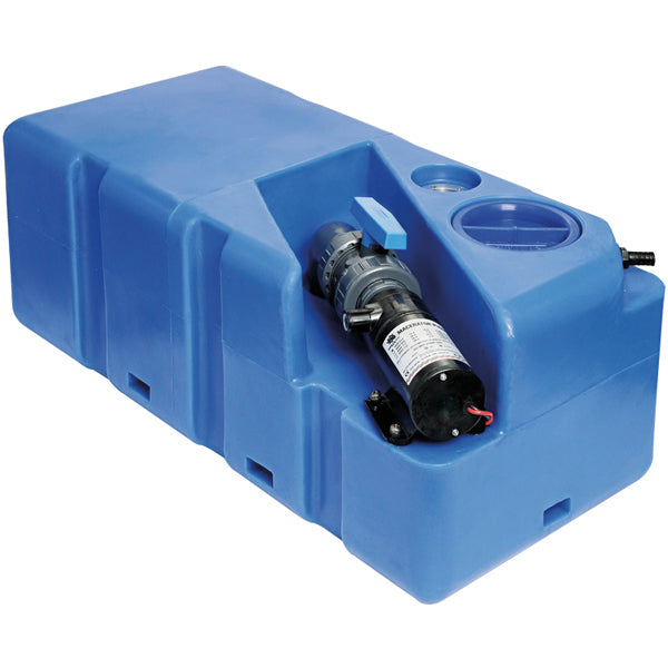 Septic tank 80l with 24V macerator 80x39x30cm