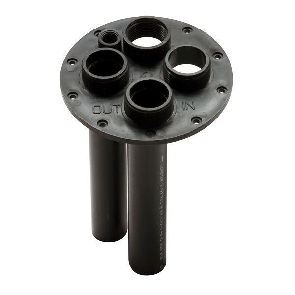 Connection flange septic tank