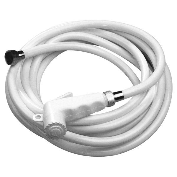 Hose white 3m with shower head for 09.1520 cockpit shower