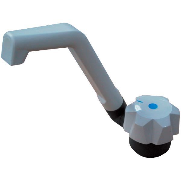 Electric water tap with switch grey