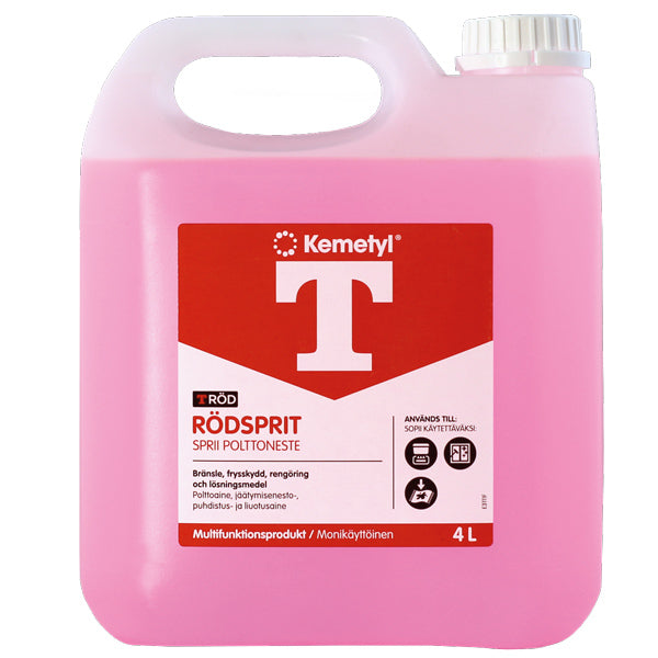 Kemetyl T-Röd Denatured Alcohol 4L