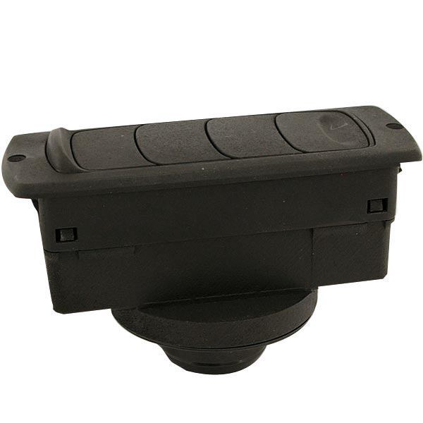 Air nozzle, closable, 134x52 with 45° Ø55mm conn.