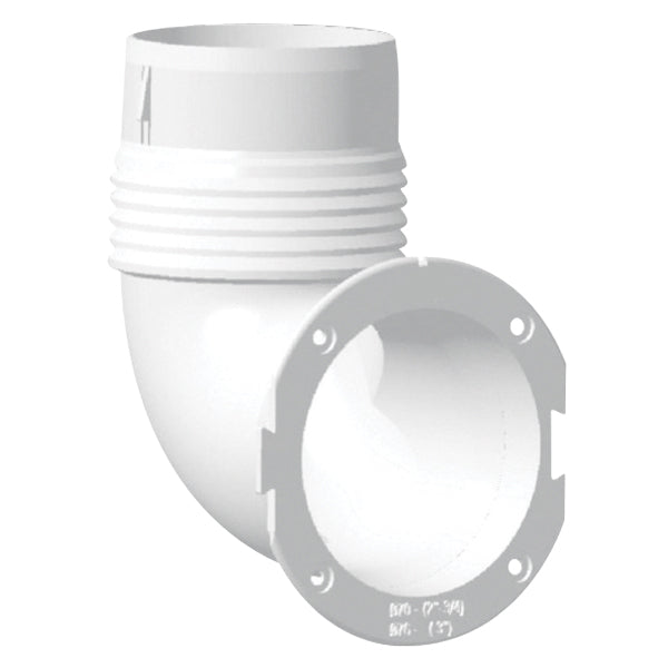 New Slangadapter 90° for valve grille 70 or 76mm