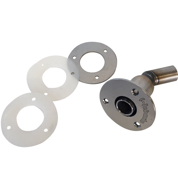 Webasto Straight Thru-hull with 45° Ø24mm connection