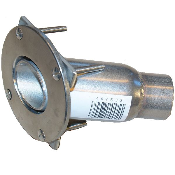 Webasto angled thru-hull fitting Ø22mm connection