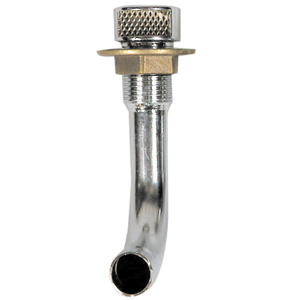Tank vent chromed brass 90 degrees for 16mm hose