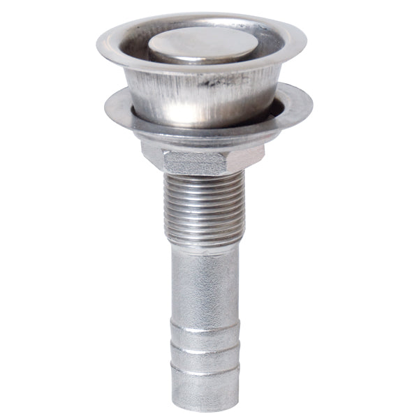 Tank valve SS straight 16mm