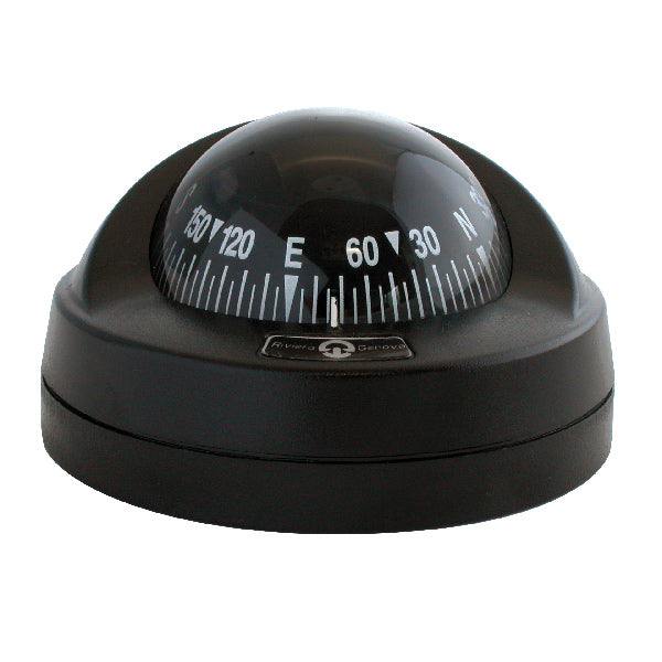 Riviera ARIES Compass - black with black compass card, 12V light