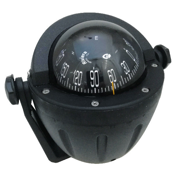 Riviera compass ZENITH BZ2 80mm with bracket black with black rose