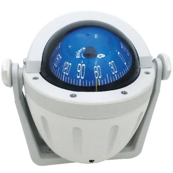 Riviera compass ZENITH BZ2 80mm with bracket, grey with blue rose
