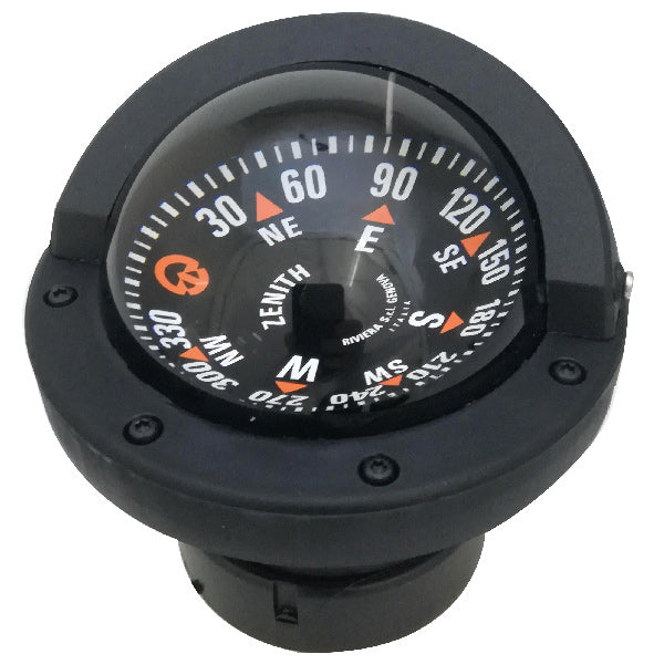 Riviera compass flush mounted ZENITH BZ1 SLIM 80mm black